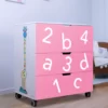 pink baby change table